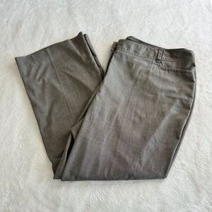 Lane Bryant Dress Pants Womens Size 26 Brown Wide Leg‎ Trouser High Rise Stretch